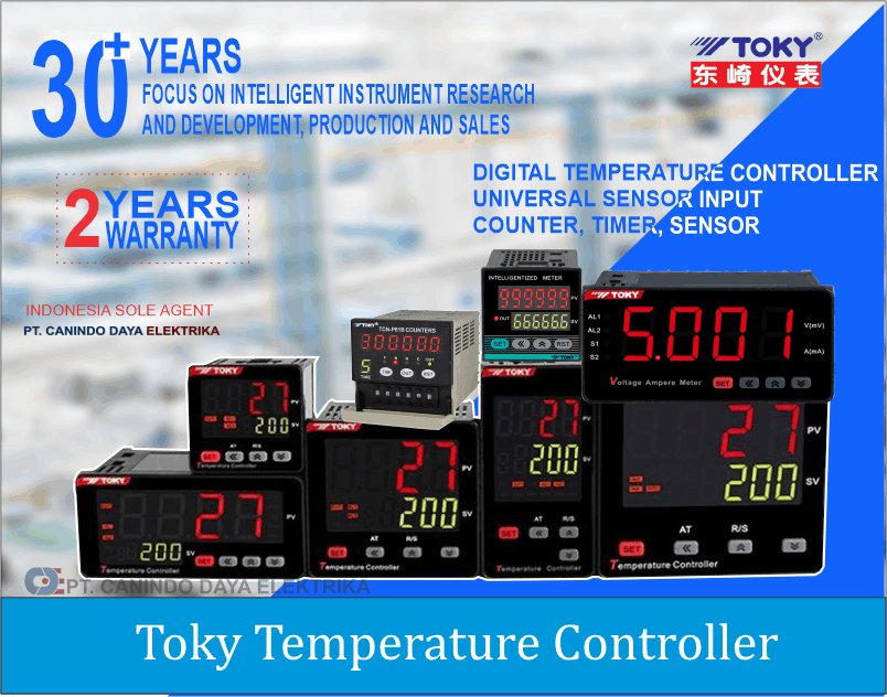 Toky Temperature Controller Indonesia — Distributor Resmi PT. Canindo Daya Elektrika
