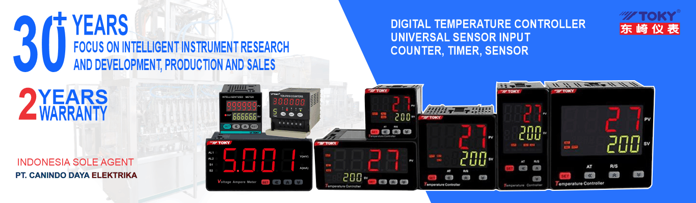 Toky Temperature Controller Indonesia — Distributor Resmi PT. Canindo Daya Elektrika